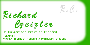 richard czeizler business card