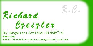 richard czeizler business card